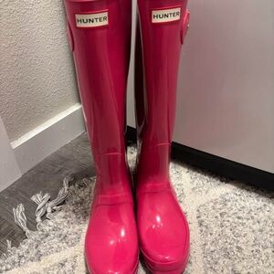 Hunter Pink Rain Boots